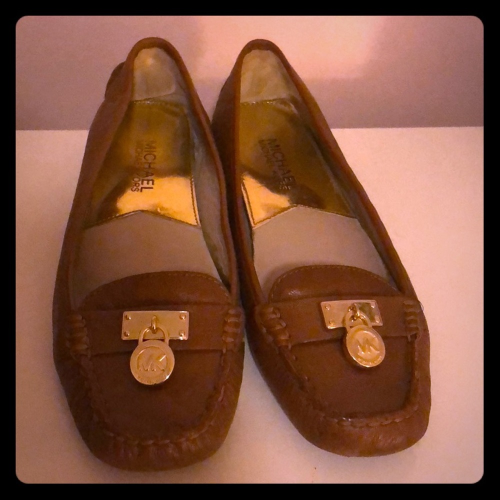 Michael Kors brown loafers